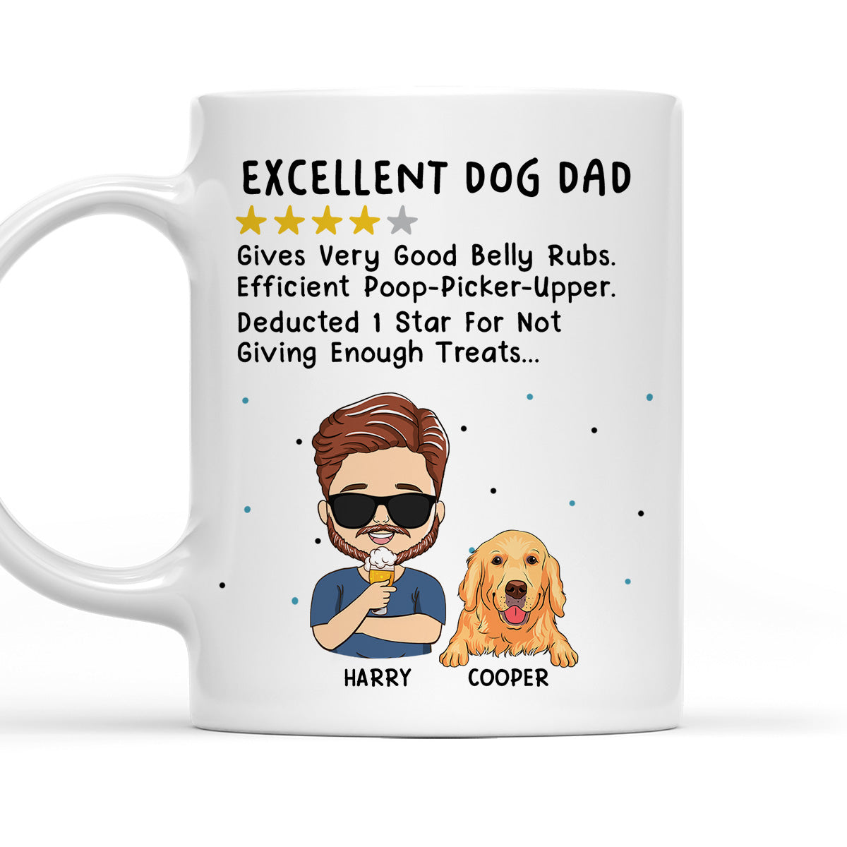 Personalized Custom Coffee Mug for Excellent Dog Parents