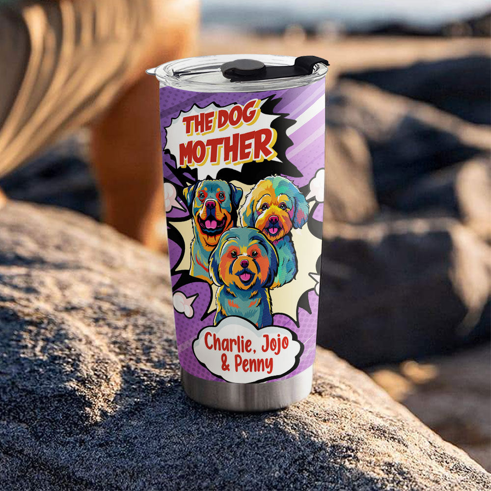 Personalized Mother, Father & Dog Custom Tumbler - Unique Drinkware
