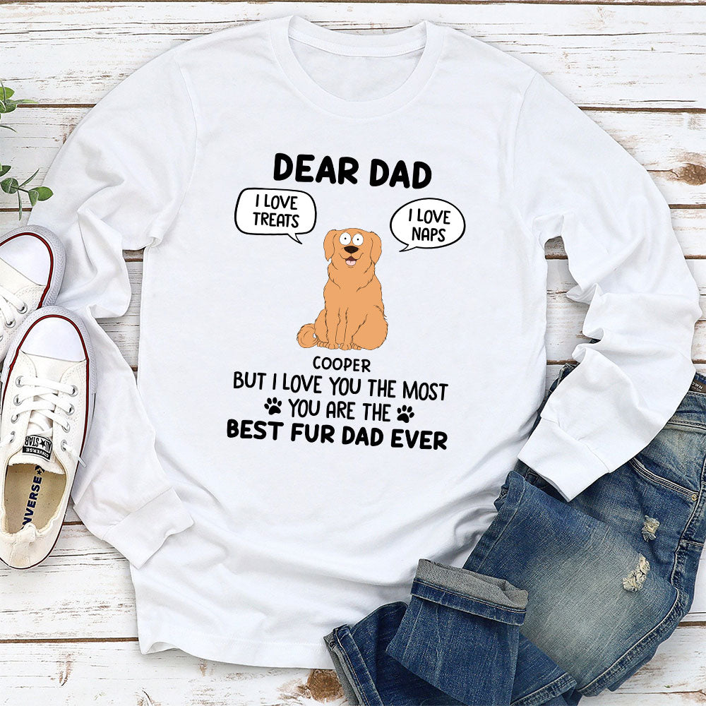 Best Fur Mom Ever - Customizable Personalized Long Sleeve T-Shirt for Pet Lovers