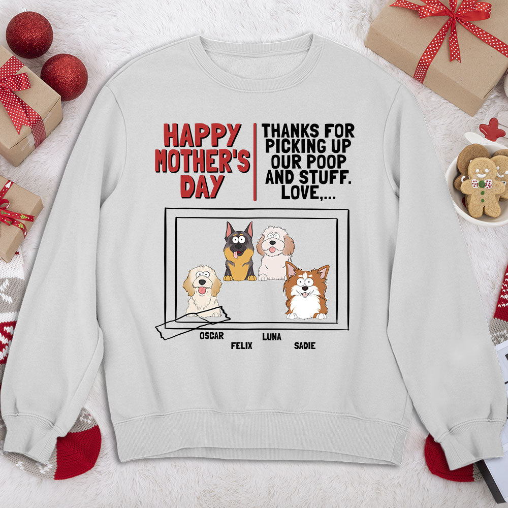 Personalized 'Thanks For Picking Up' Custom Sweatshirt for Pet Lovers