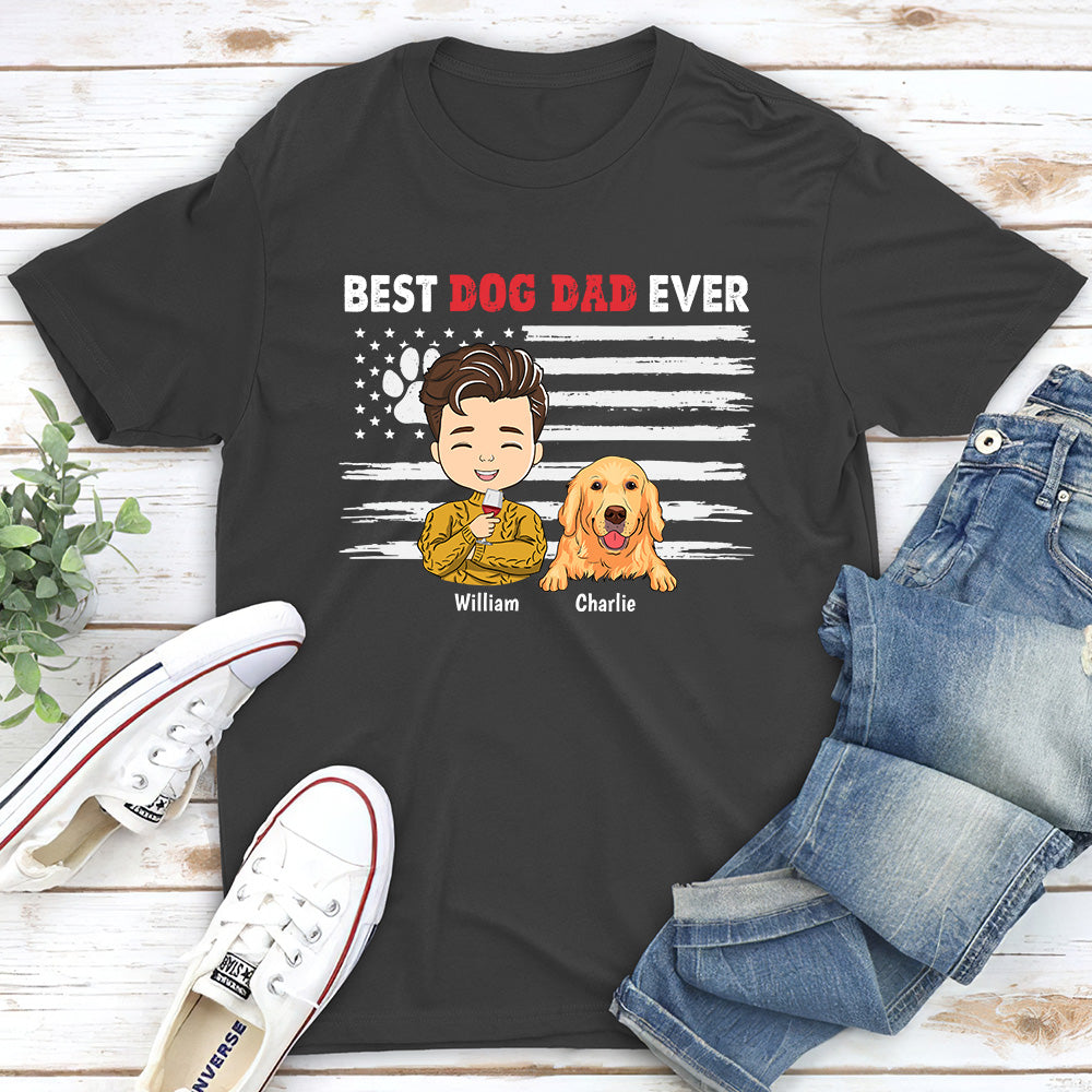 My Best Dad - Customizable Unisex Personalized T-shirt for Pet Lovers