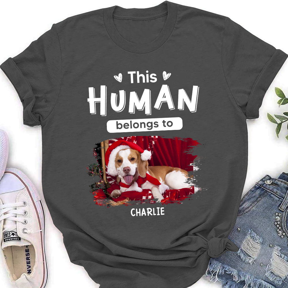 Personalized Christmas Women's T-shirt for Pet Lovers