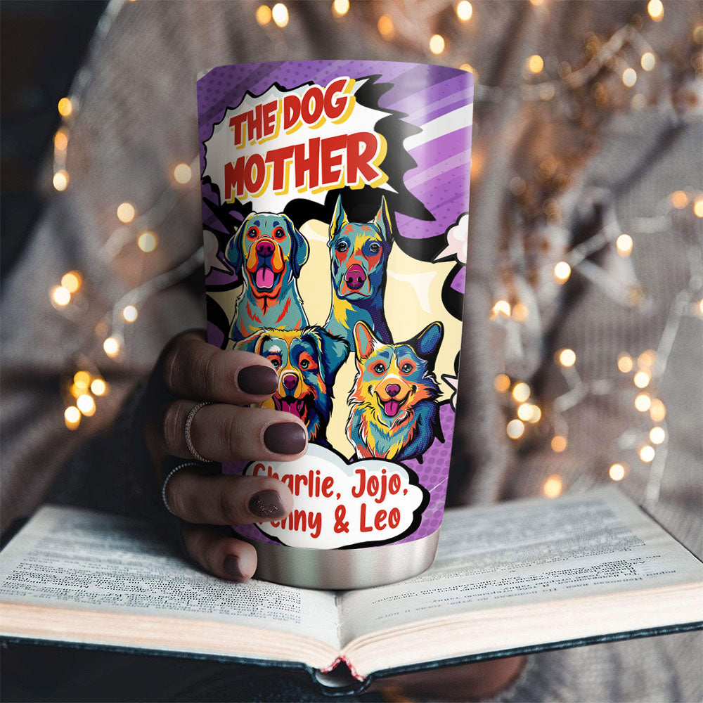 Personalized Mother, Father & Dog Custom Tumbler - Unique Drinkware