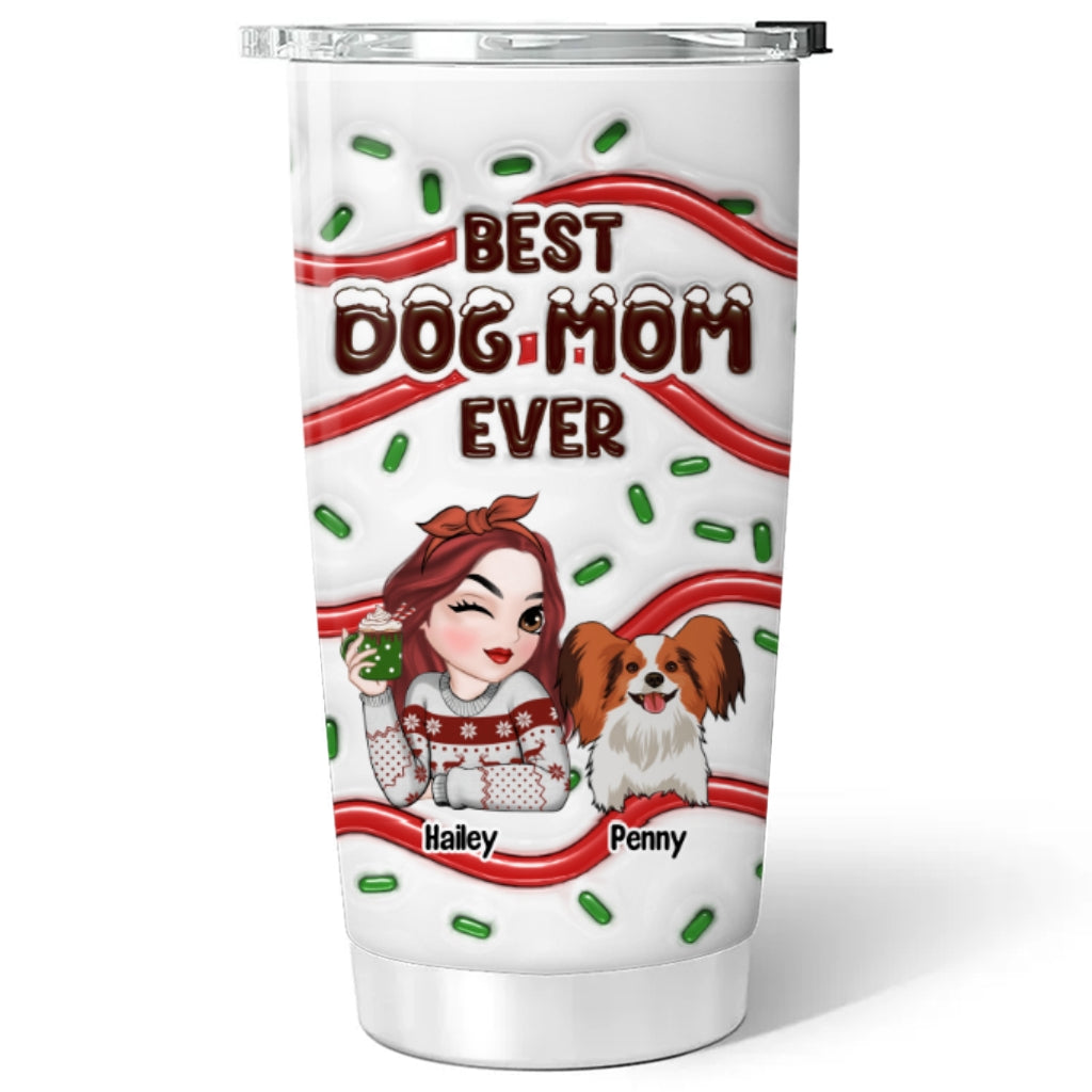 Personalized Custom 3D Inflated Effect Tumbler - The Best Gift for Dog Moms