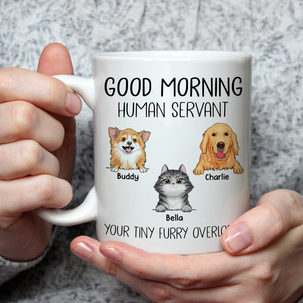 Good Morning Personalized Pet - Themed Custom Coffee Mug for a Vigorous Start