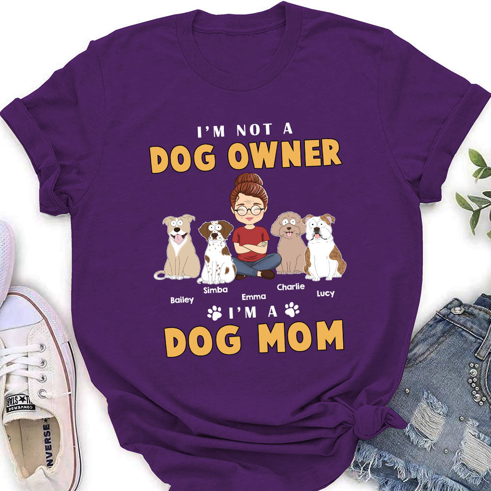 Funny Personalized Custom Dog Mom Women's T - shirt