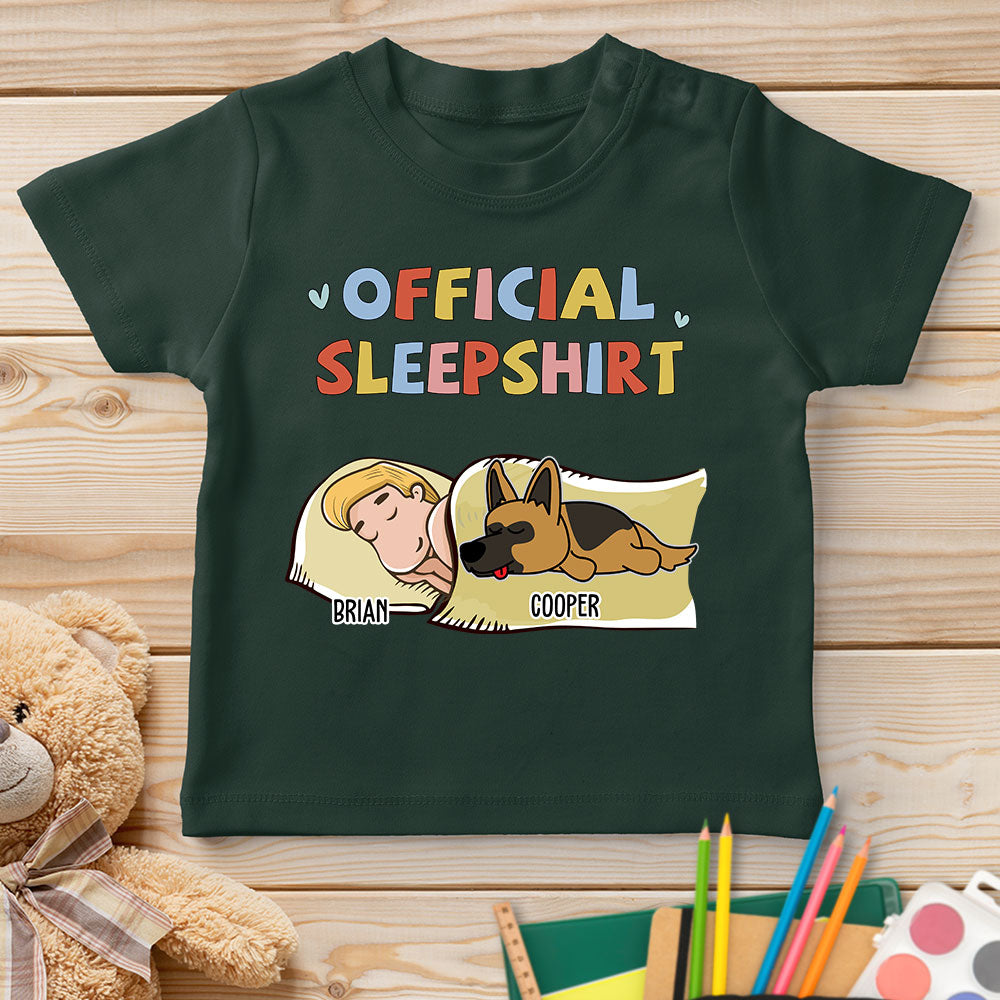 Sleeping Dog Personalized Custom Youth Sleepshirt Version 2 - Ideal T-shirt for Pet Lovers