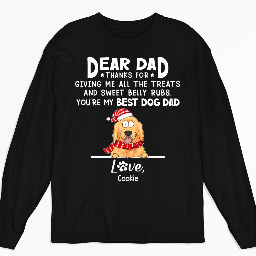 Sweet Belly Rubs - Customizable Personalized Long Sleeve Pet Lover T-shirt