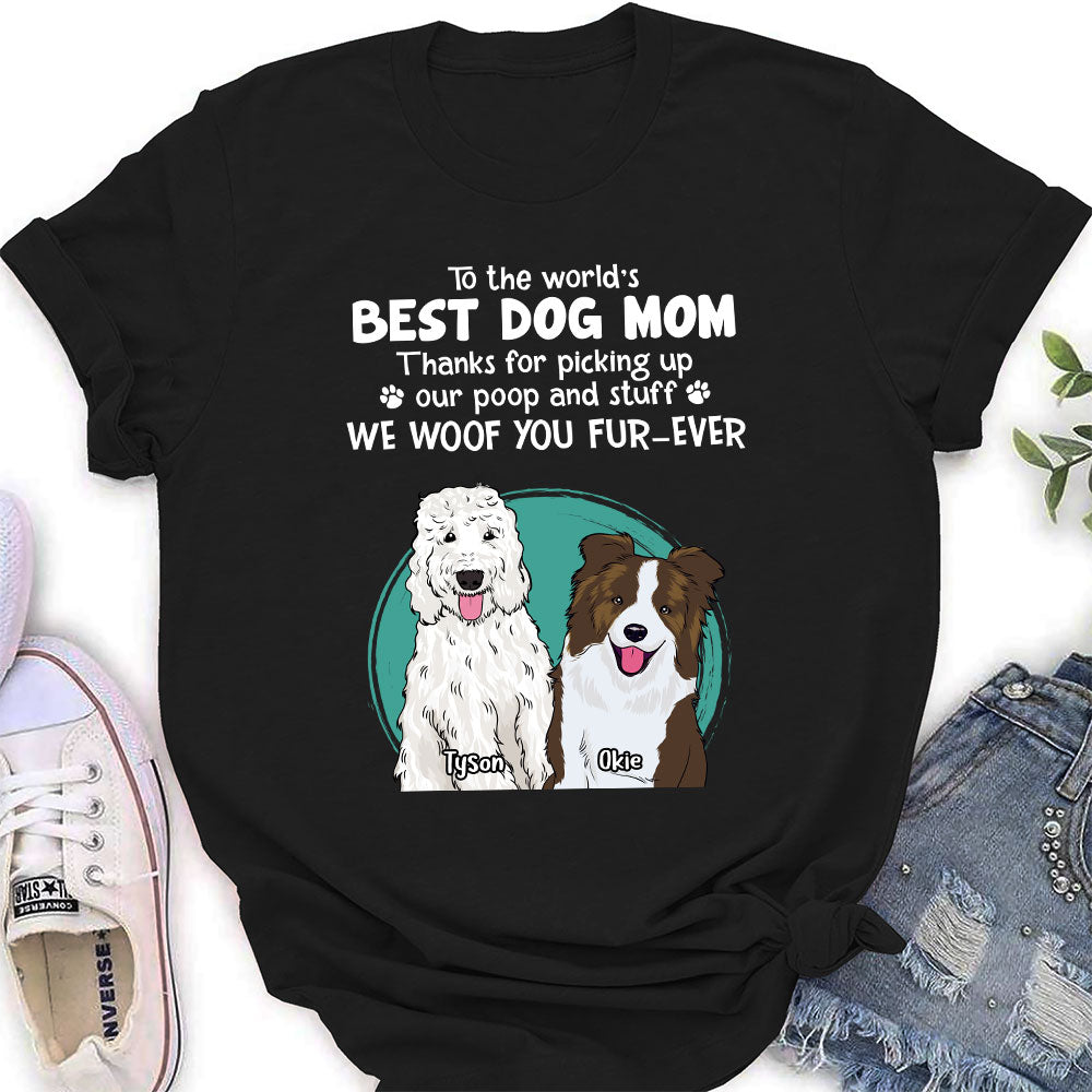 Personalized Thank You Dog Mom and Dad Women's T-shirt - Ideal Gift for Pet Lovers