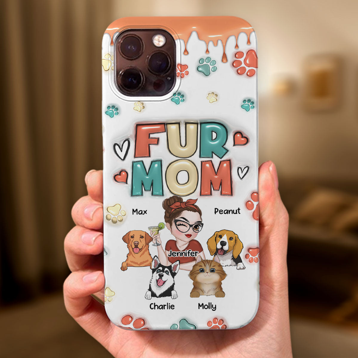 My Lovely Pet - Customizable 3D Inflated Effect Personalized Phone Case