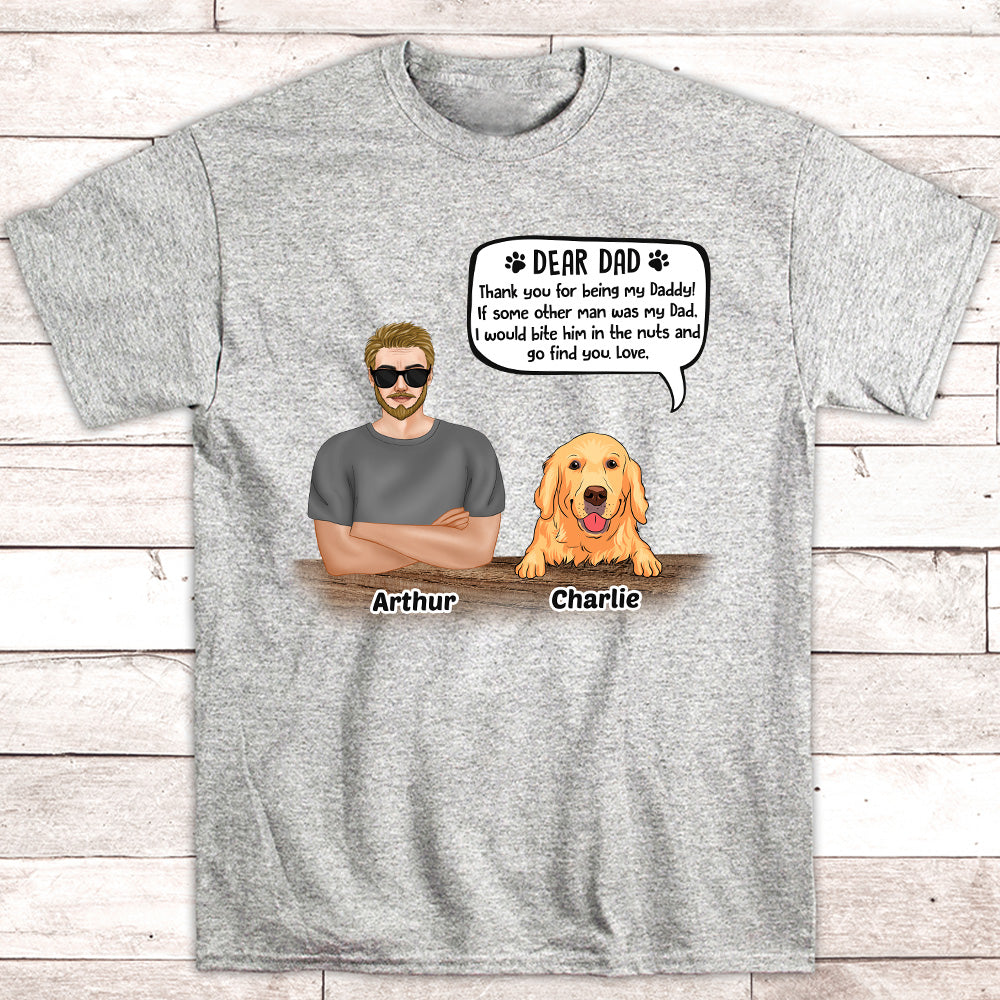 Dear Dad - Personalized Custom Unisex Pet Lover T-shirt
