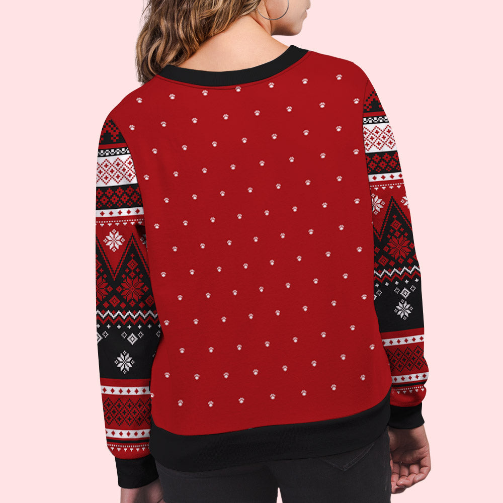 Personalized Cat Mom Pattern All-Over-Print Sweatshirt - Ideal Gift for Pet Lovers