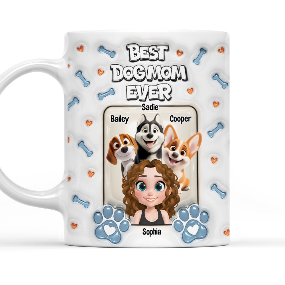 Mother's Day Personalized 3D Inflated Effect Custom Mug