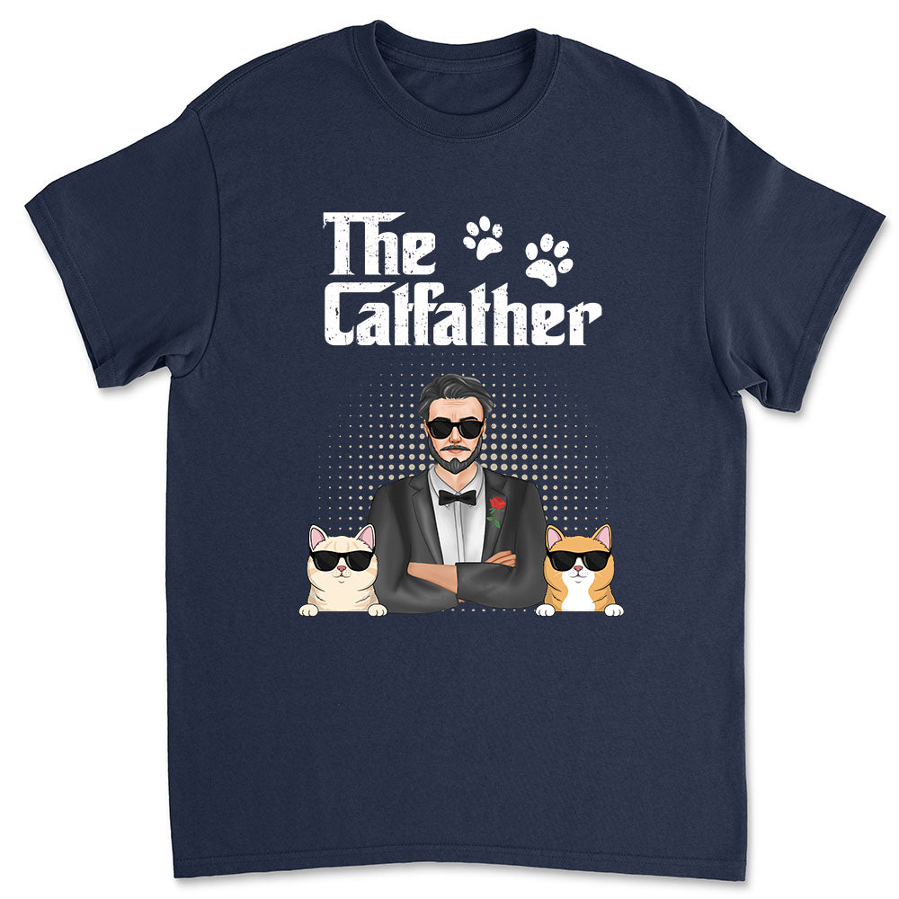 The Cat Father - Customizable Unisex Personalized T-shirt for Pet Lovers