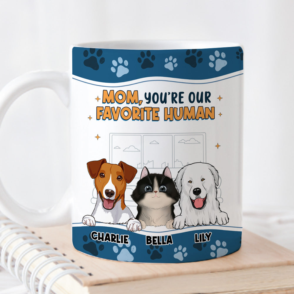Personalized 'I Love You The Most' Ver Pet Custom Coffee Mug