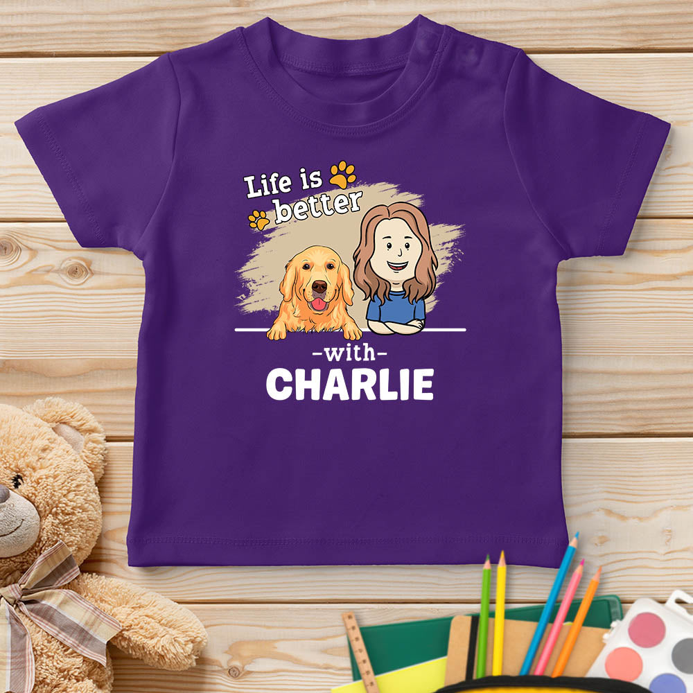 With Pet 2 - Customizable Personalized Youth T - shirt for Pet Lovers