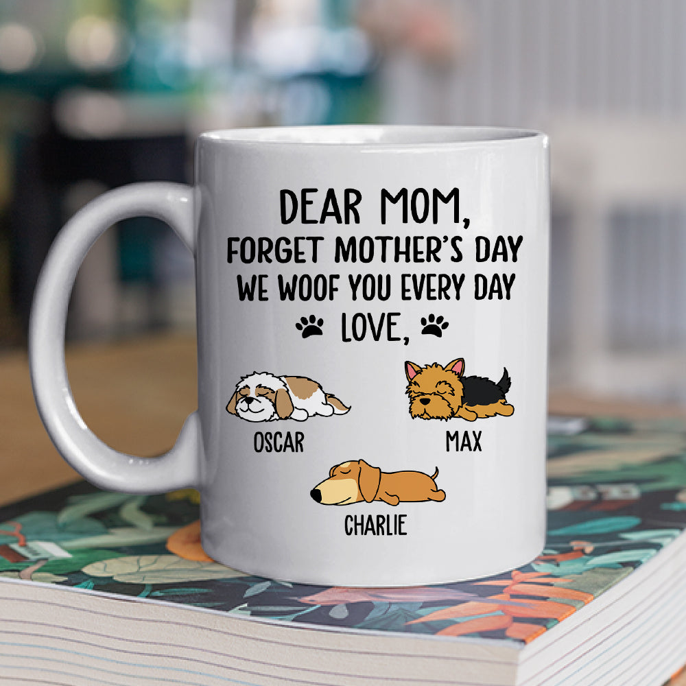 Woof You Dad - Customizable Personalized Coffee Mug for Pet Lovers