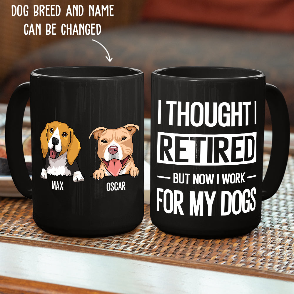 Customizable Personalized Coffee Mug - Ideal Gift for Dog Lovers
