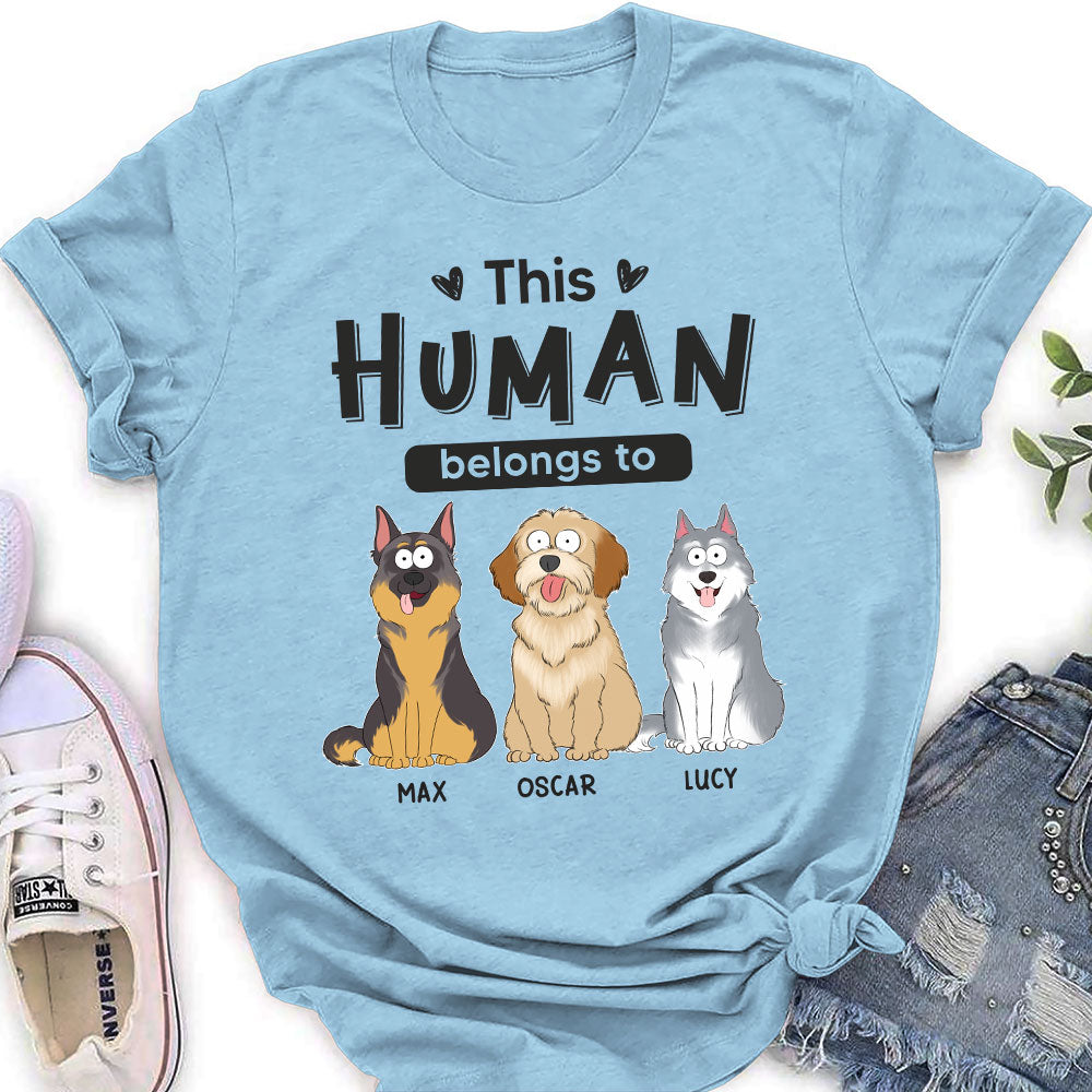 Personalized Custom Women's Dog Lover T-shirt - Ideal Gift for Pet Enthusiasts