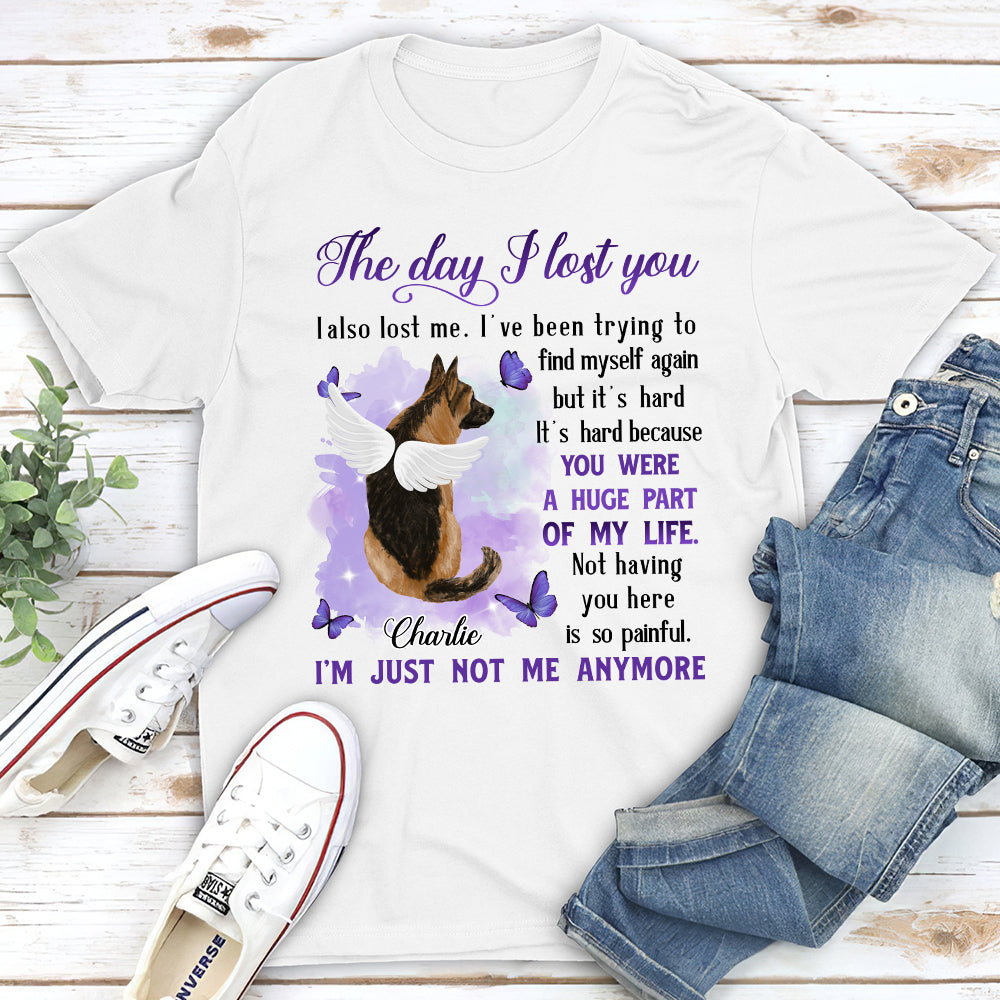 Personalized 'The Day I Lost You' Unisex Memorial T - shirt for Pet Lovers