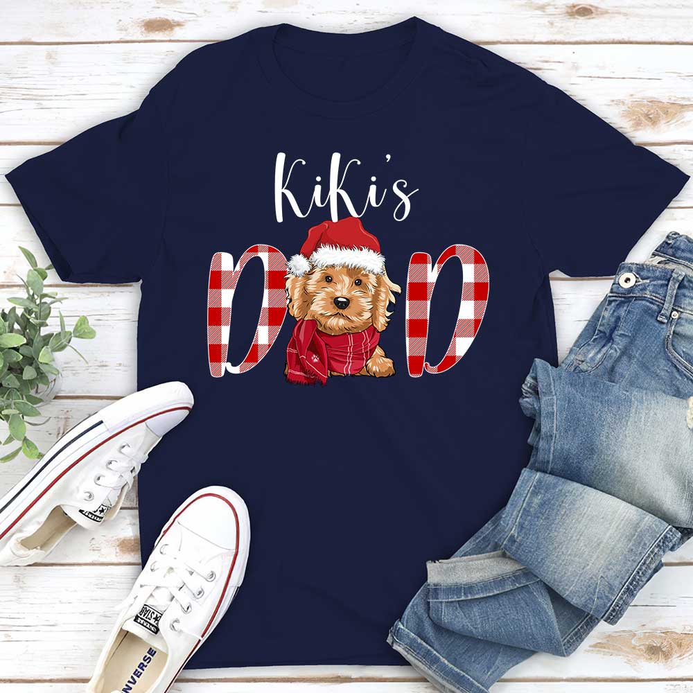 Personalized Christmas T-shirt for Dog Moms and Dads - Unisex Style