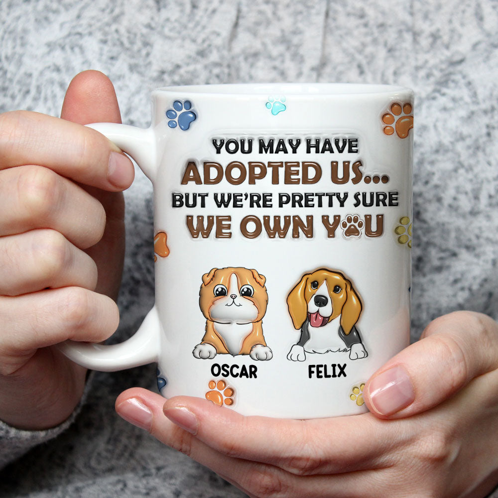 Personalized 3D Inflated Effect Ceramic Mug for Pet Lovers
