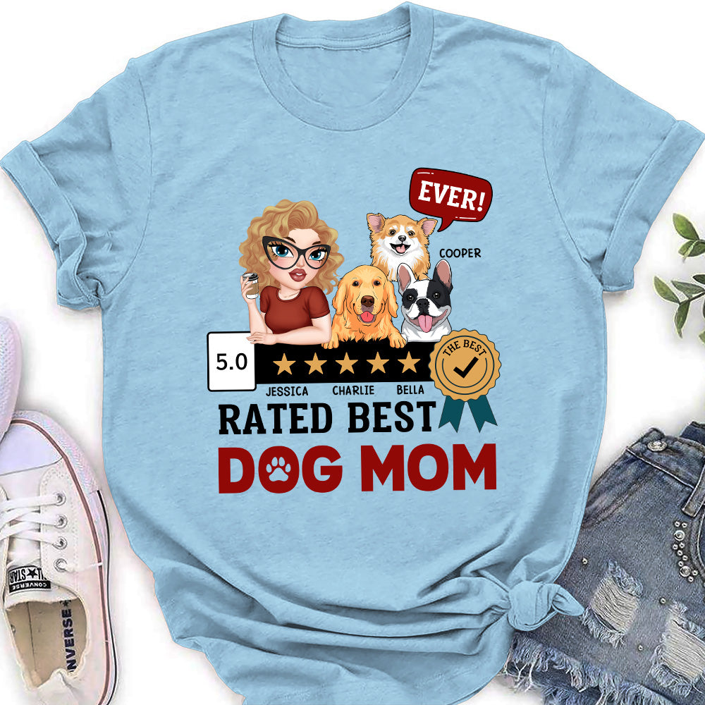 Top-Rated Personalized Custom Women's T-shirt for Dog Moms