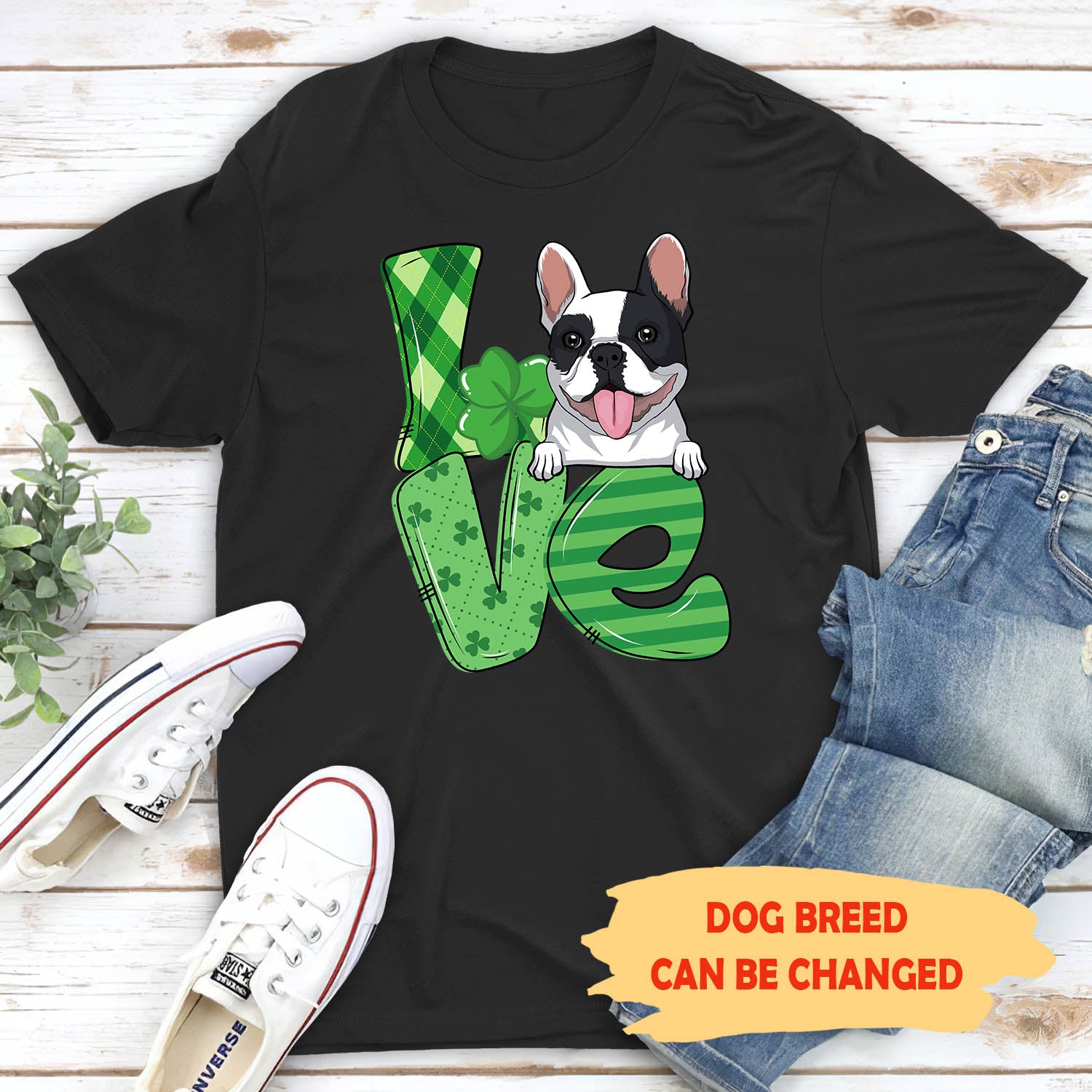 St. Patrick's Day Personalized Unisex T-shirt - Ideal Gift for Dog Lovers