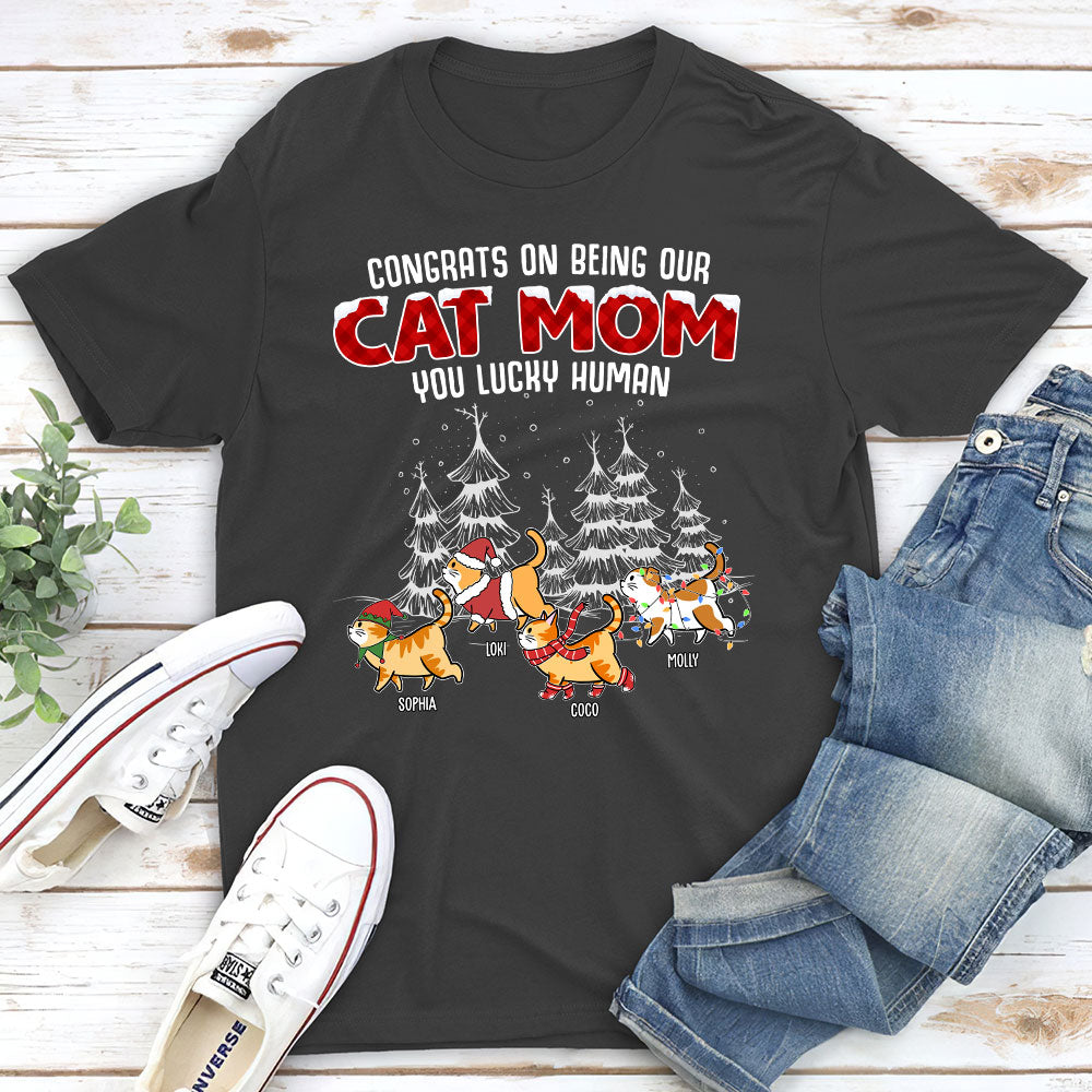 Personalized Lucky Cat Servant Unisex T - shirt: Ideal Gift for Pet Lovers