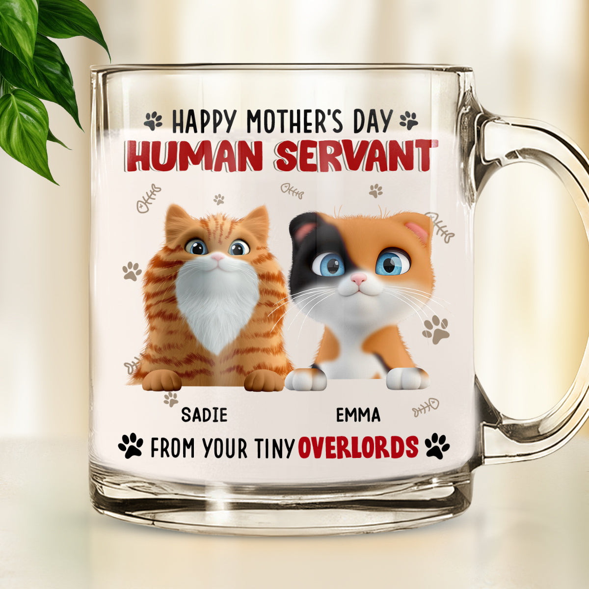 Customizable Personalized Glass Mug - Ideal for Memorable Gifts and Brand Promotion