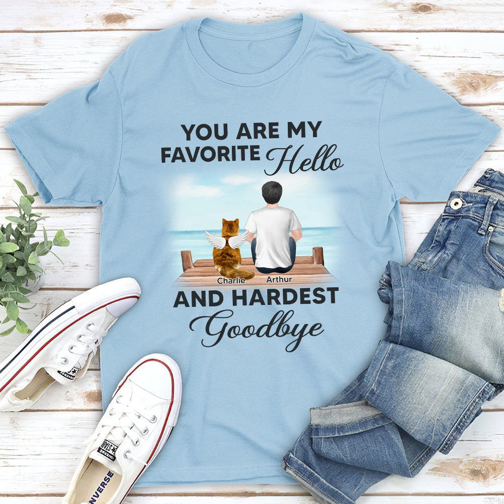 Personalized Memorial Cat Unisex T-shirt - A Cherished Keepsake