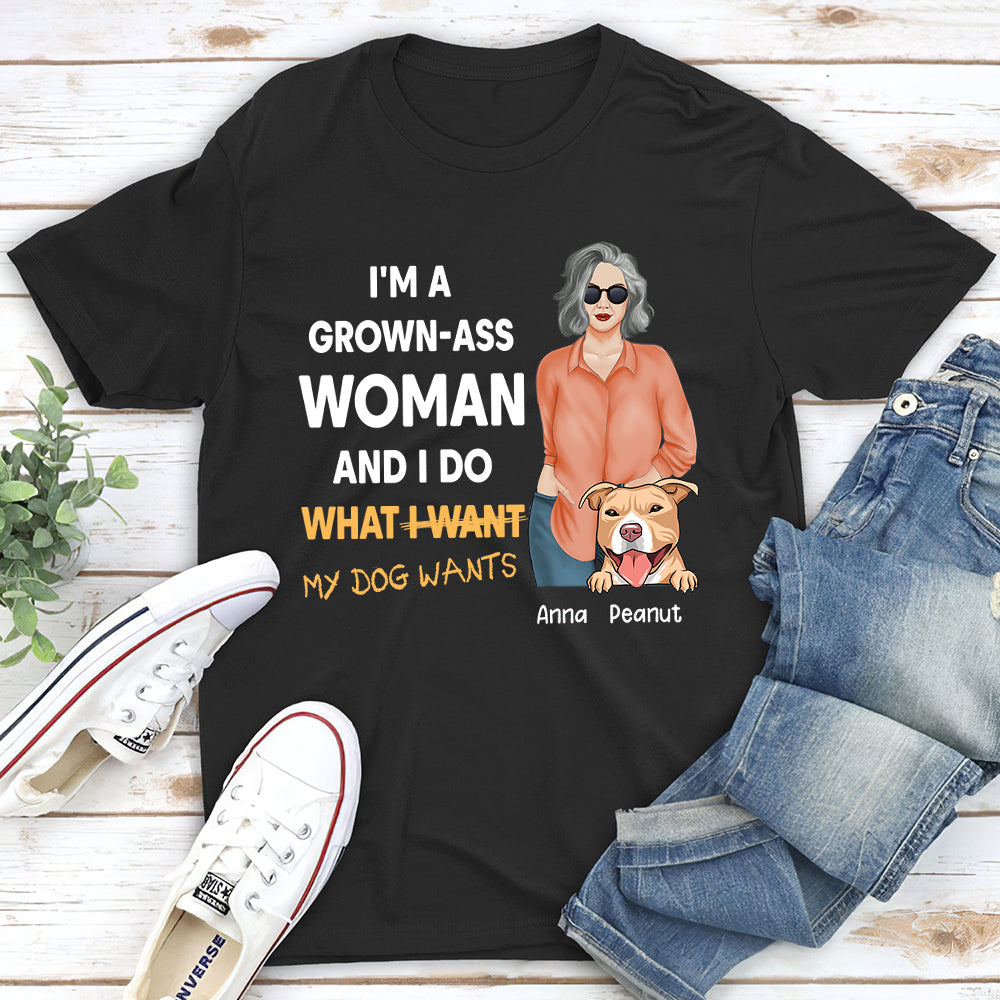 What My Dog Wants - Customizable Unisex Personalized T - shirt for Pet Lovers