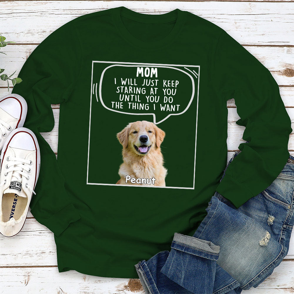 I Will Just 2 - Customizable Personalized Long Sleeve T - shirt for Pet Lovers