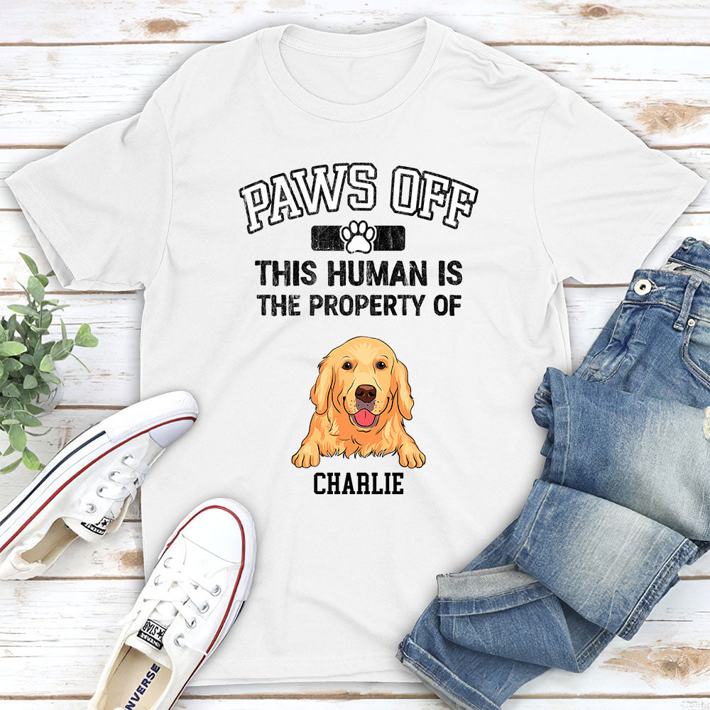 Paws Off! - Customizable Unisex Personalized T - shirt for Pet Lovers