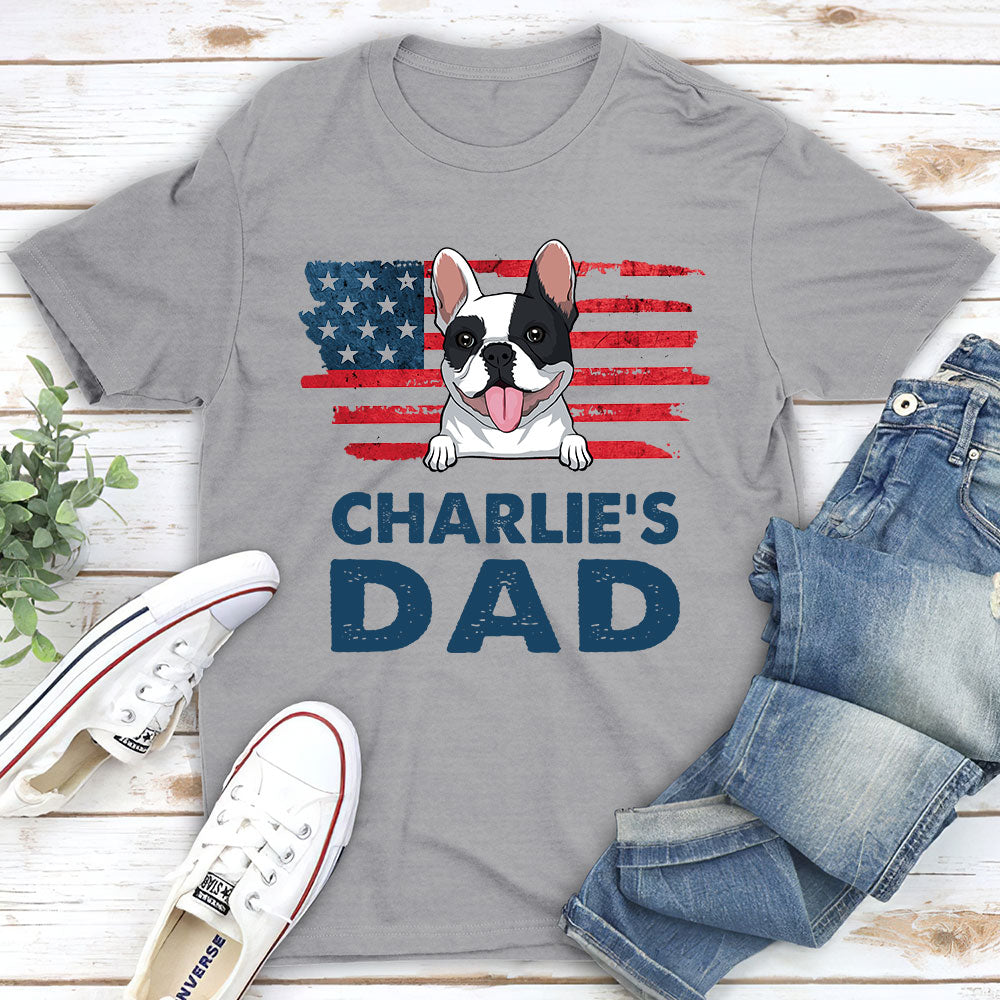 Personalized Custom Unisex Dog Dad T-shirt - The Ideal Gift for Pet Lovers