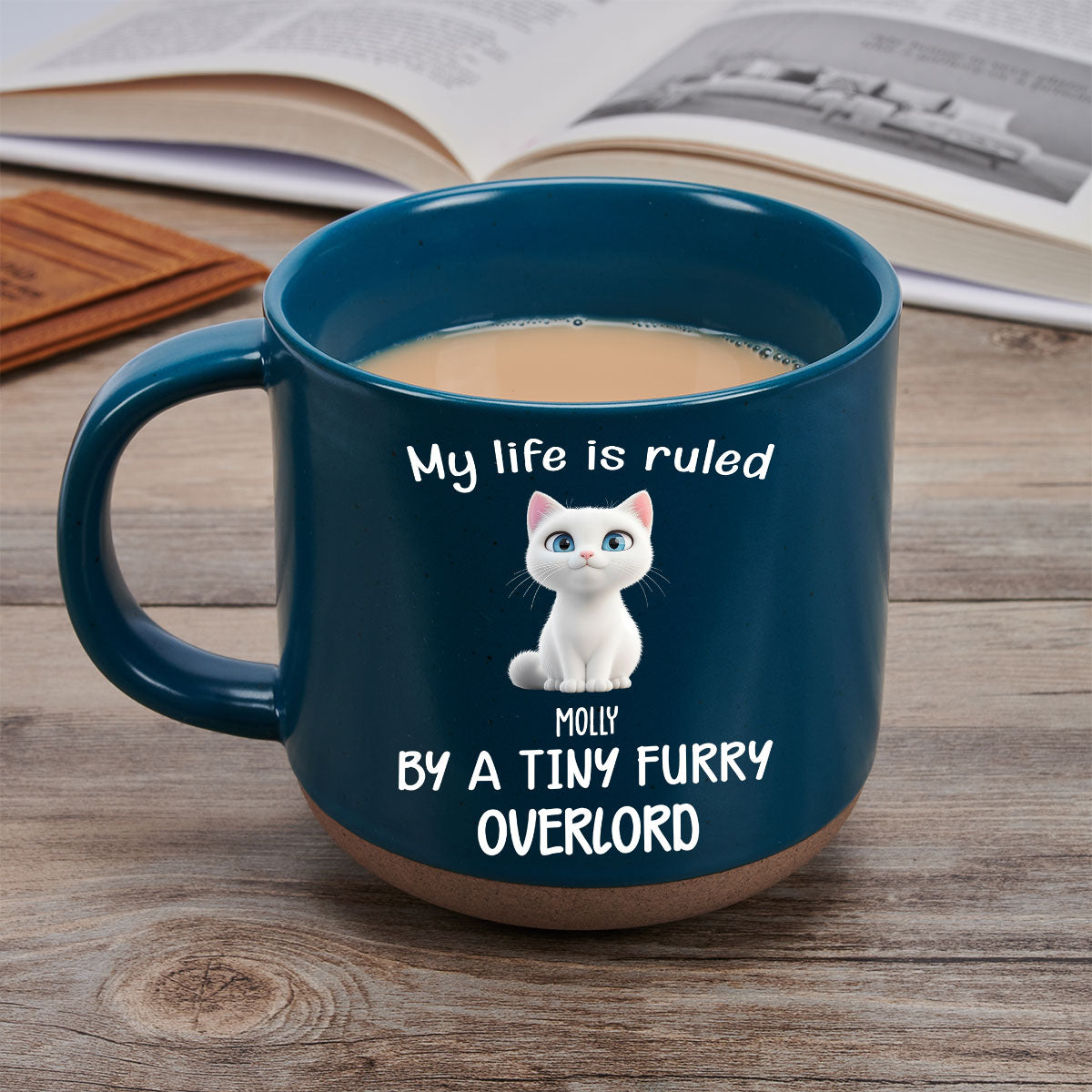 Personalized Cat Chibi Custom Ceramic Mug for Daily Beverages