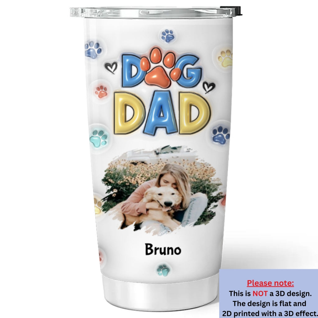 Personalized 3D Inflated Effect Thank You Tumbler for Dog Moms and Dads
