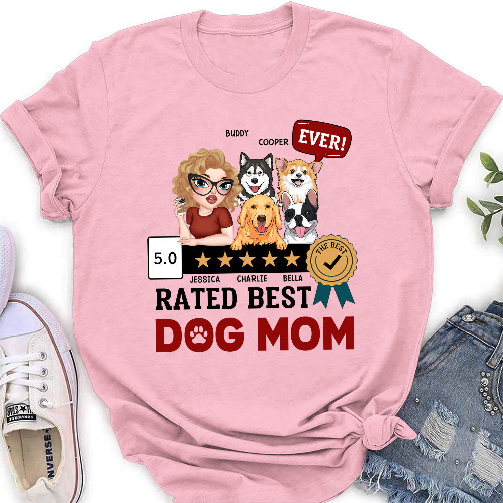 Top-Rated Personalized Custom Women's T-shirt for Dog Moms