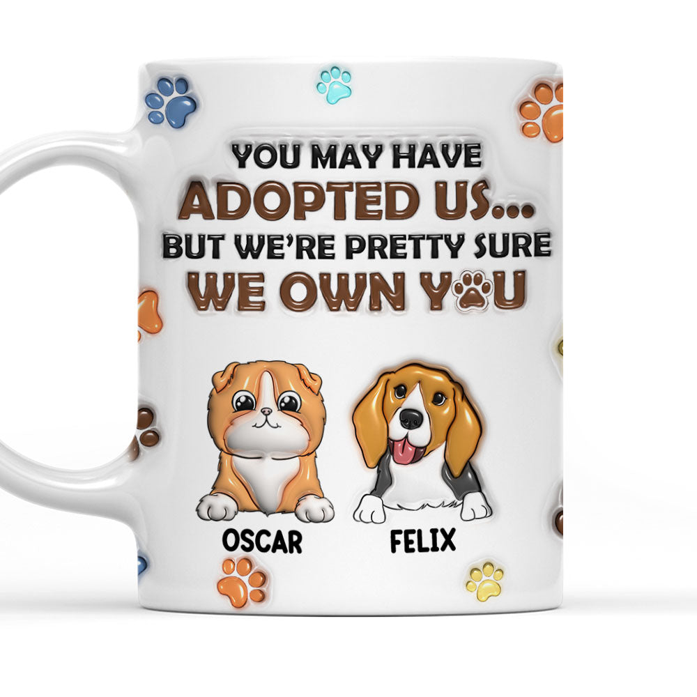 Personalized 3D Inflated Effect Ceramic Mug for Pet Lovers