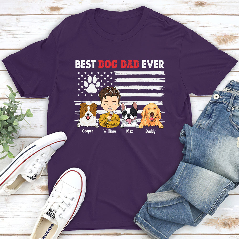 My Best Dad - Customizable Unisex Personalized T-shirt for Pet Lovers