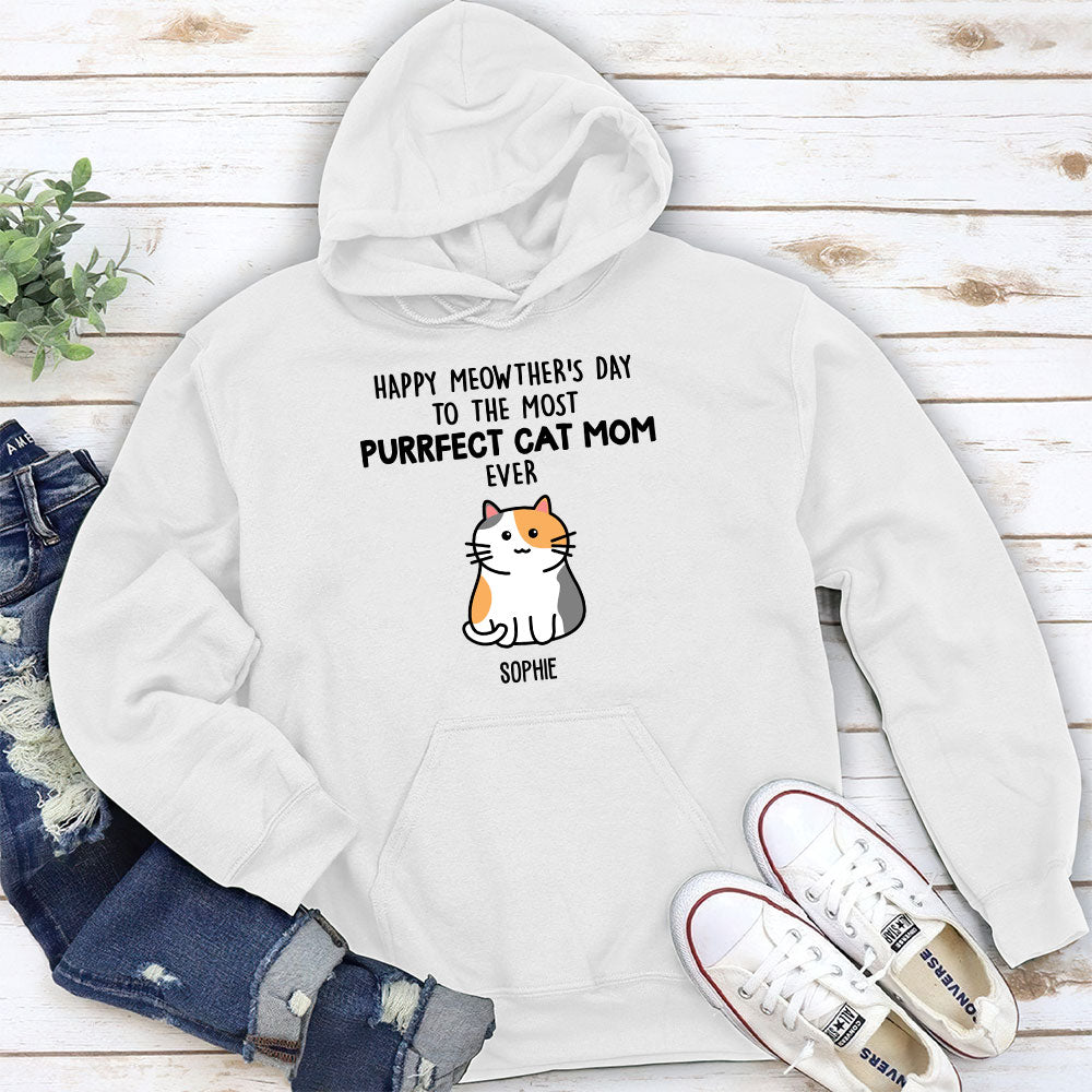 Exquisite Personalized Custom Hoodie for Purrfect Cat Moms