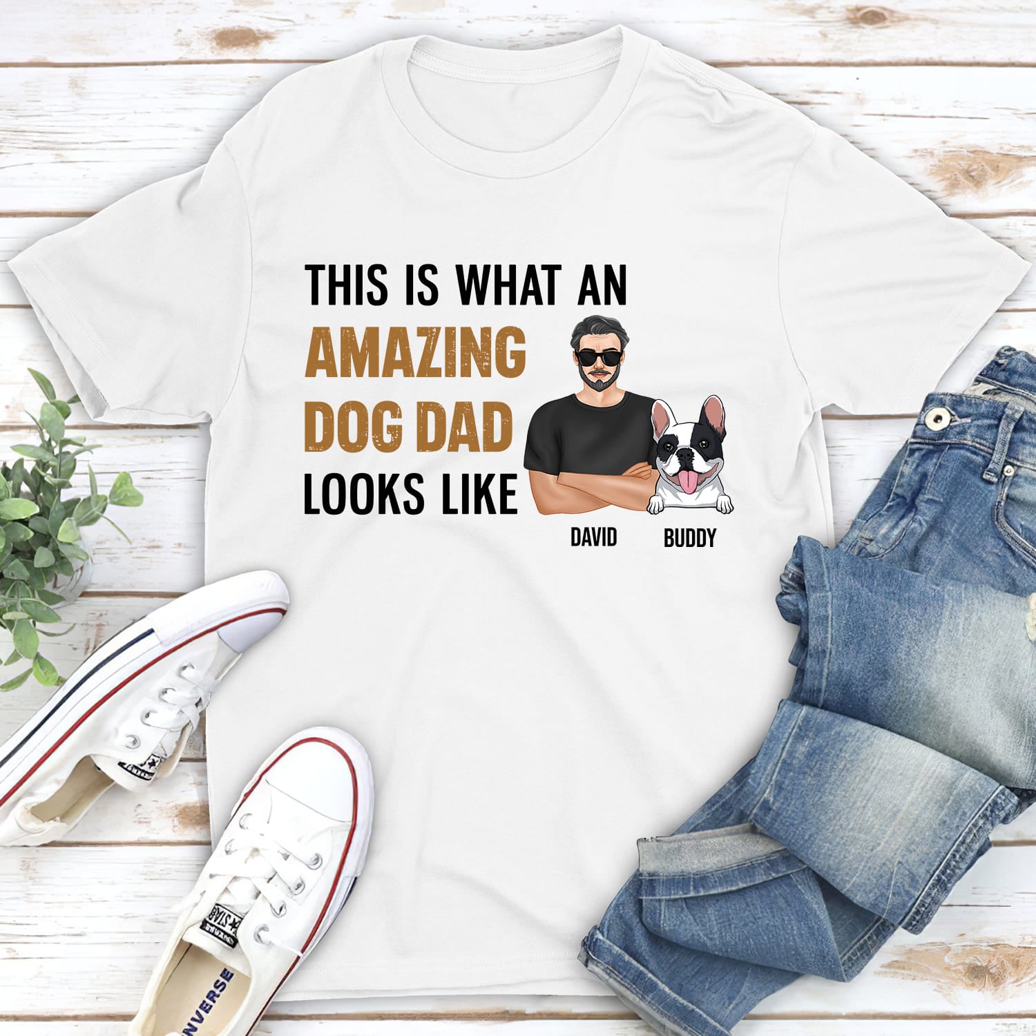 Amazing Personalized Custom Unisex T-shirt for Pet - Loving Dads