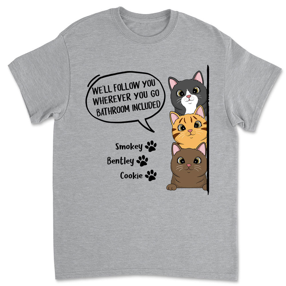 Cat Stalker - Customizable Unisex Personalized T - shirt for Pet Lovers