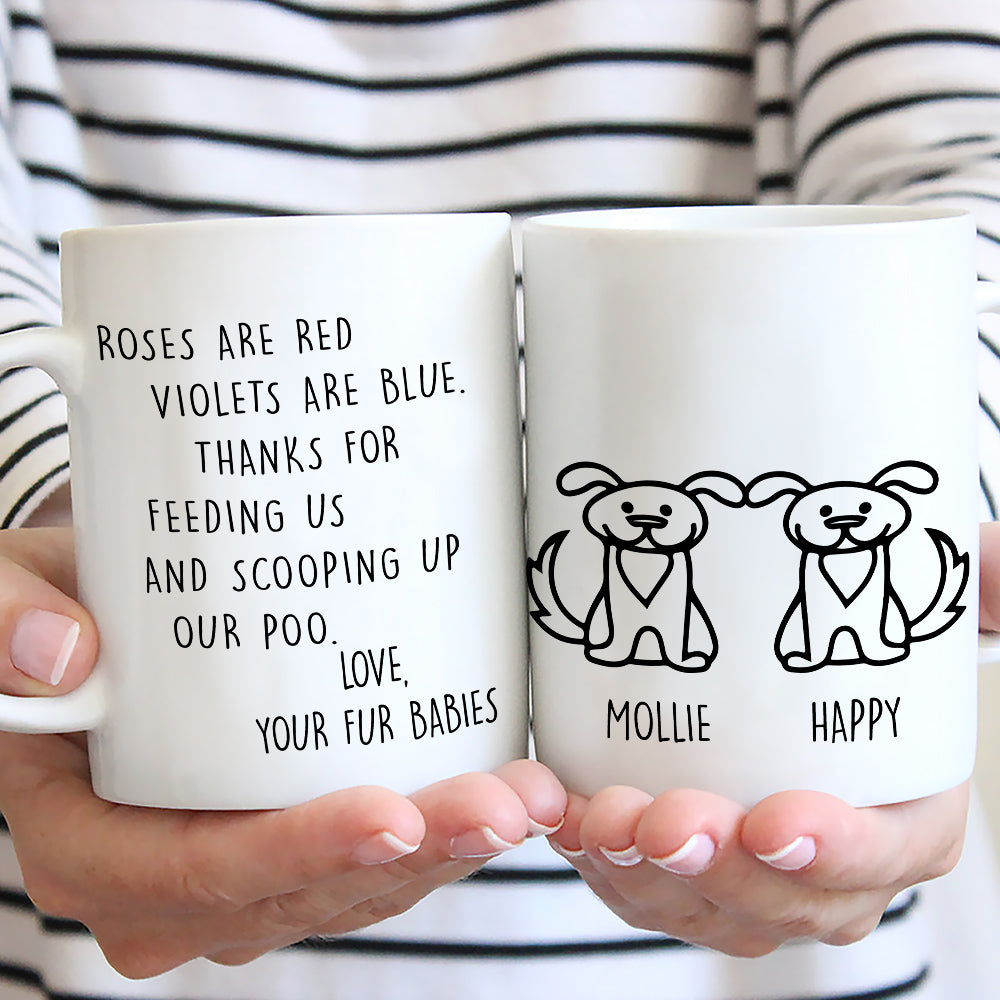 Personalized 'Thank You For Scooping My Poo' Dog Lover's Custom Coffee Mug