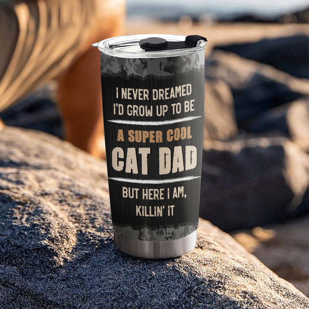 Cat Dad - Customizable Personalized Tumbler with Endless Style