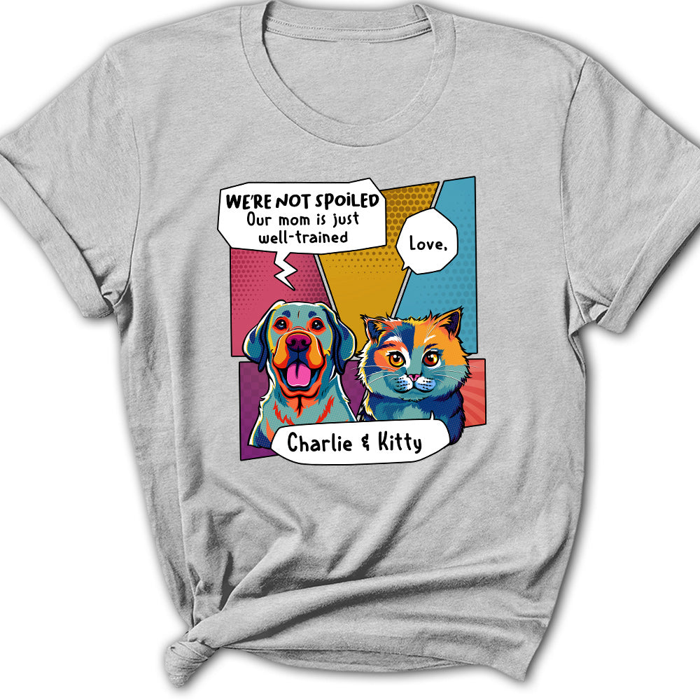 Unique Pop Art Personalized Custom Women's T-shirt for Pet Lovers