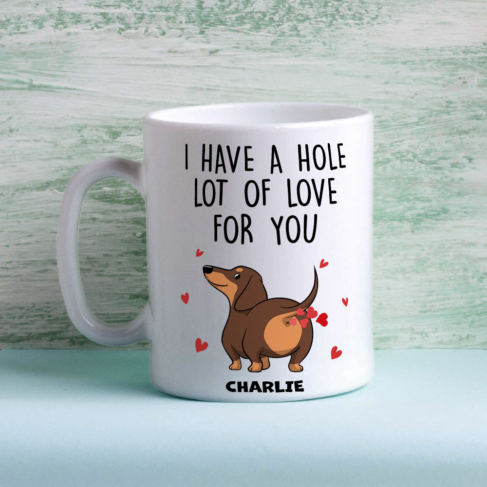 A W-Hole Lot - Customizable Personalized Coffee Mug for Pet Lovers