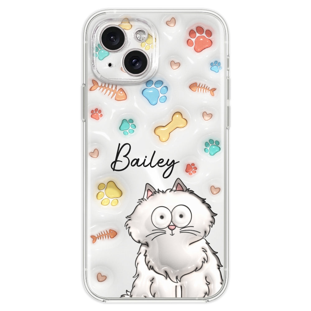 Personalized 3D Inflated Effect Custom Phone Case for Your Fur Babies and Loved Ones