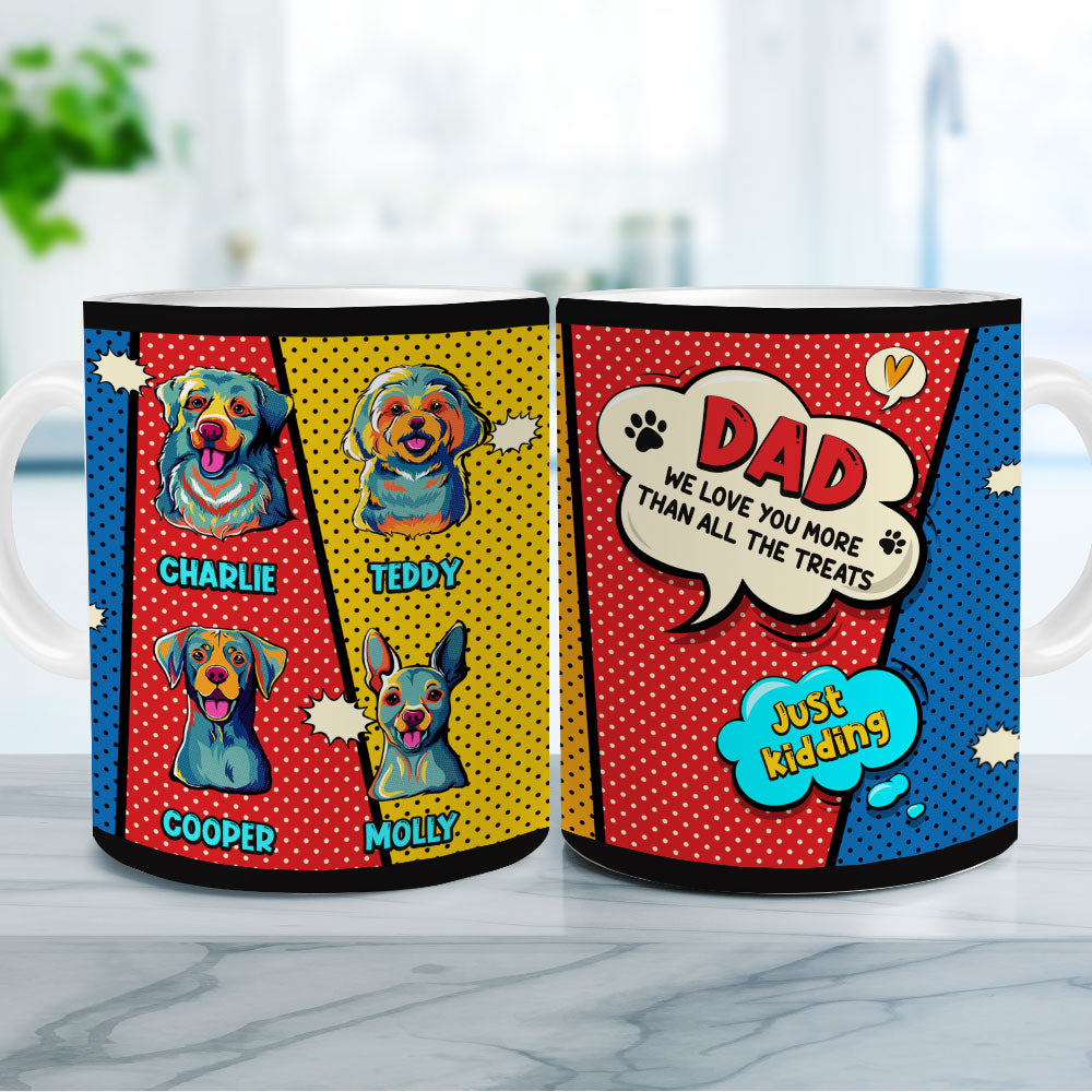 Personalized 'I Love You More Than All The Treats' Coffee Mug for Pet Lovers