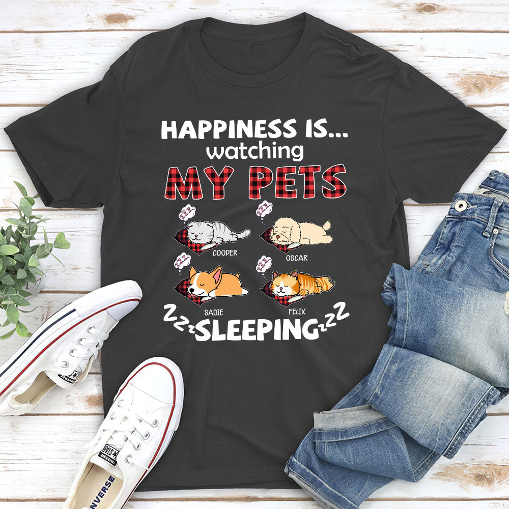 Personalized Custom Premium 'My Pets Snoring' T-shirt for Pet Lovers